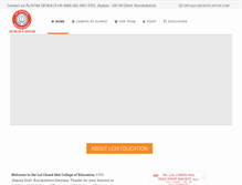 Tablet Screenshot of lcmceducation.com